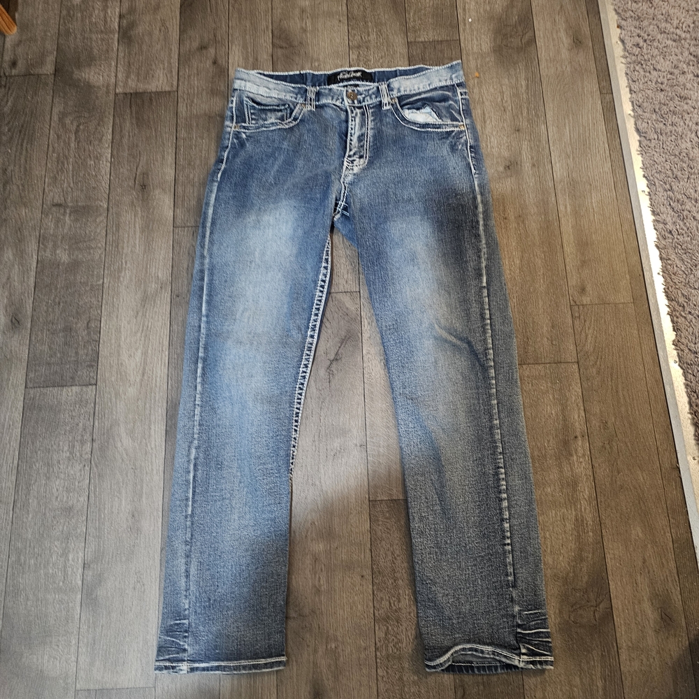 True Luck Y2k Streetwear Jeans Size 34/32 {J3}